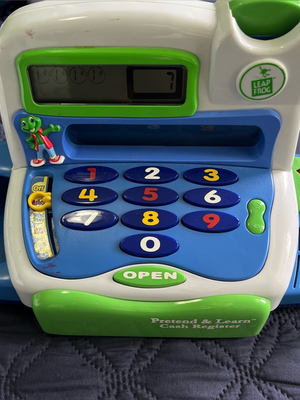 Vintage Leap Frog Pretend & Learn Cash Register Play 2003 With COINS, Tested